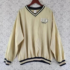 Vintage Neff RHS Zebras V Neck Pullover Men's Windbreaker Shirt XL